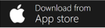 Captura de pantalla del botó Descarrega l'aplicació Power Automate mòbil des del botó App Store d'Apple iOS .