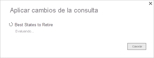 Screenshot of Power BI Desktop showing the Applied Query Changes confirmation dialog box.