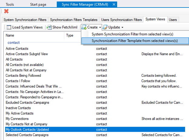 Captura de pantalla de la pantalla de visualitzacions del sistema XrmToolBox.