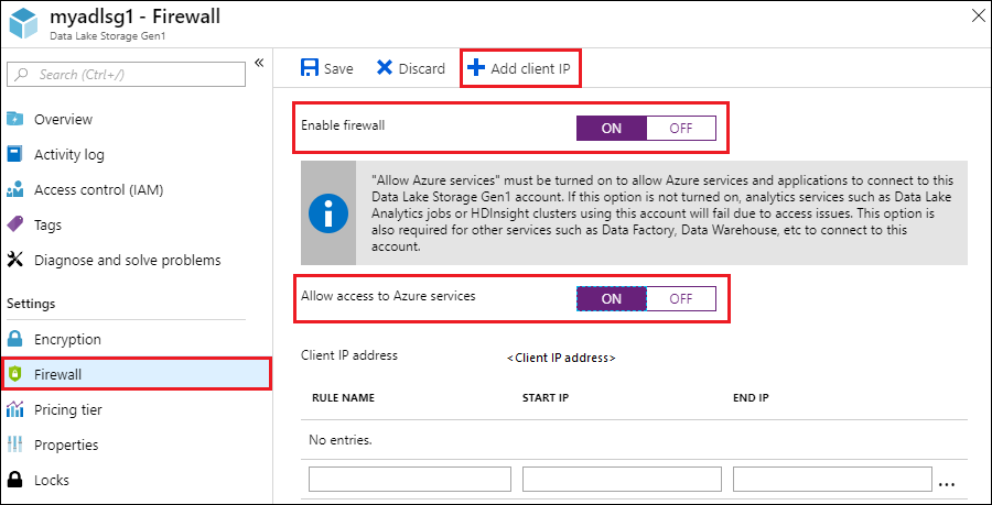 Configuración del firewall y acceso a IP