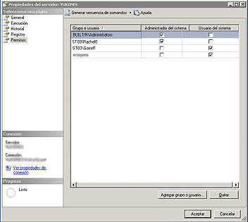 Permisos de nivel de sistema en un servidor de informes