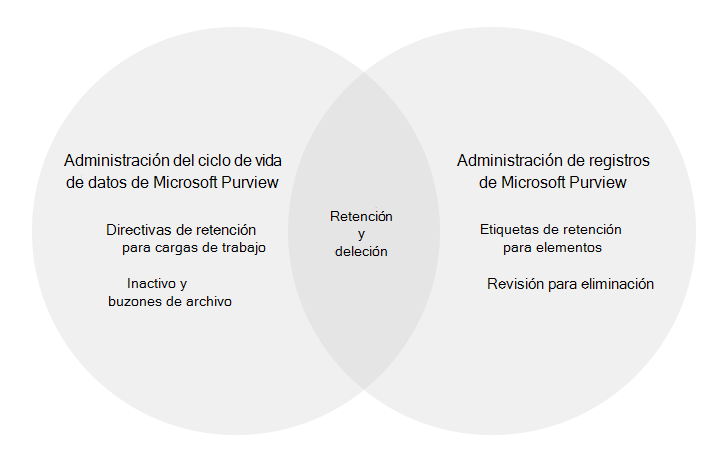 Componentes principales para configurar y usar para supervisar los datos con Microsoft Purview.