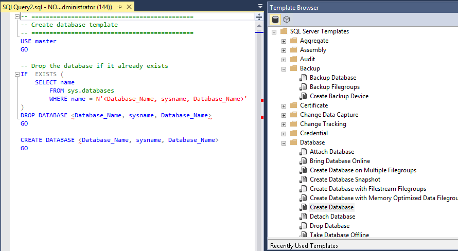 explorador de plantillas