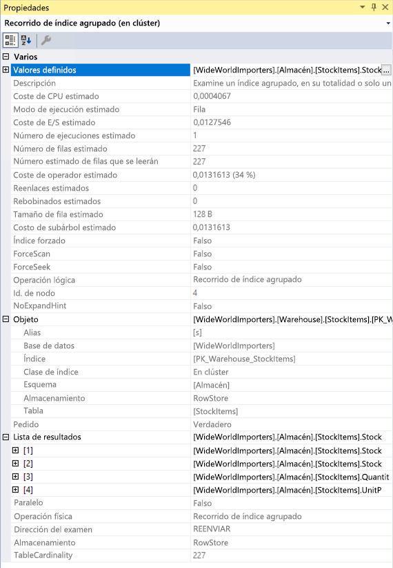 Captura de pantalla de las propiedades del operador.