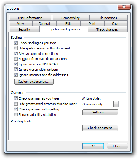 captura de pantalla de la ventana de propiedades con 