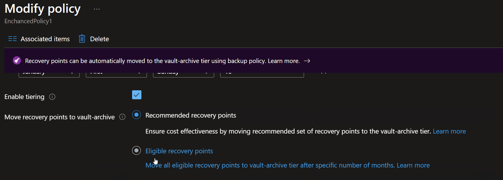 Enable Smart Tiering