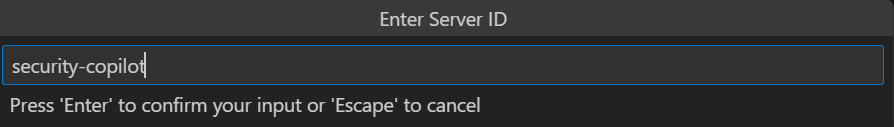 Image to add a custom server ID in VS code