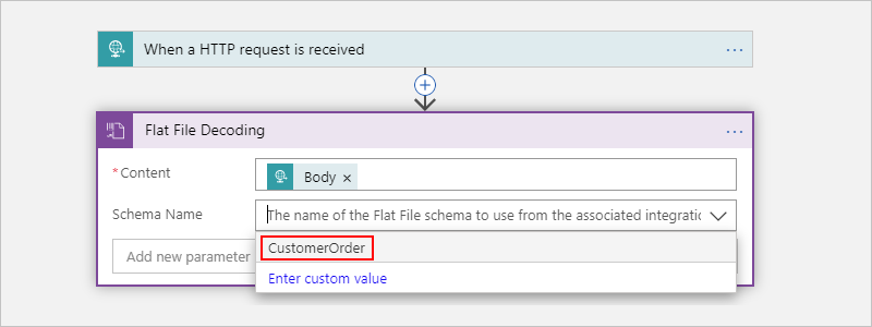 Screenshot showing Consumption workflow designer and opened 