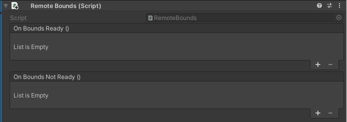 Přidání komponenty RemoteBounds