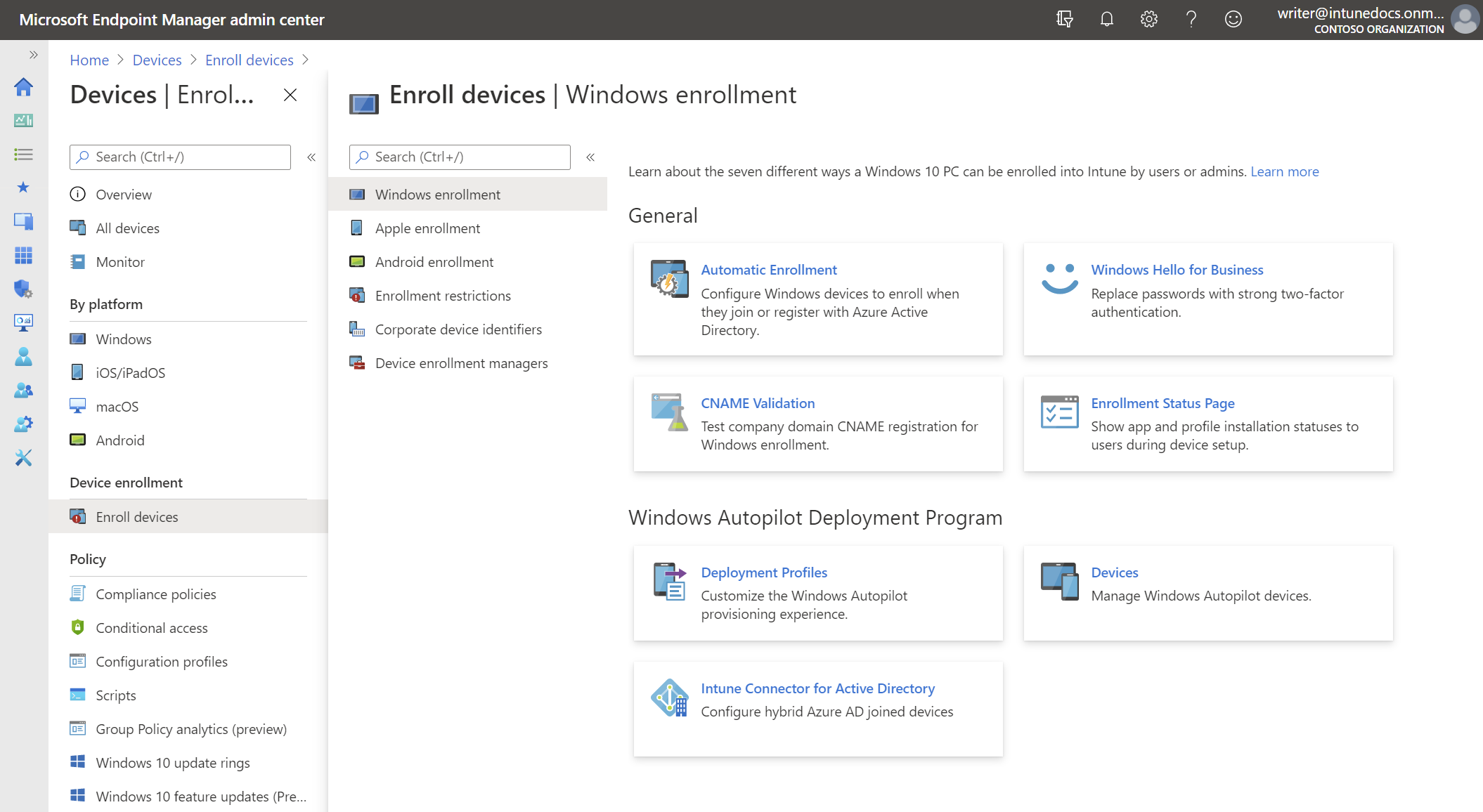 Microsoft endpoint manager. Registration Window. Device Registration загрузить профиль.