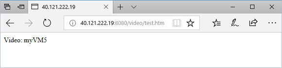 Testování adresy URL videa v aplikační bráně