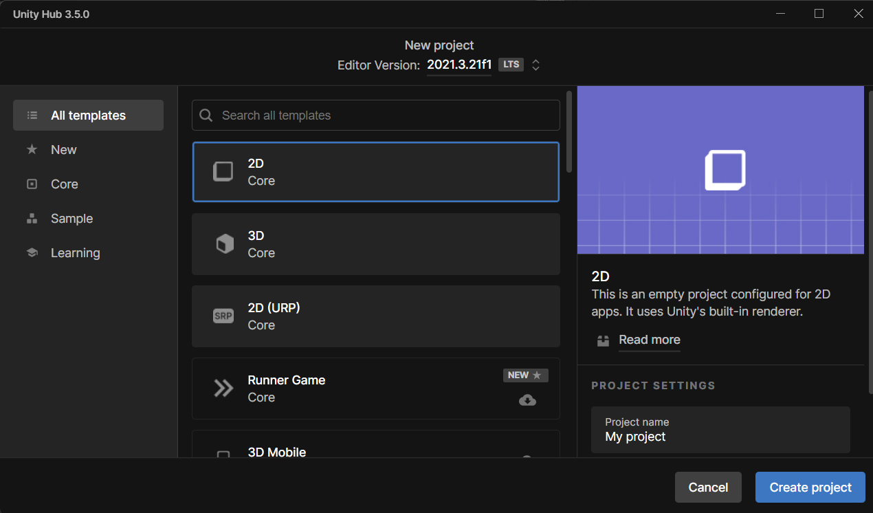 Snímek obrazovky s oknem Nový projekt UPW v sadě Visual Studio