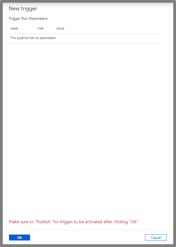 Snímek obrazovky, který ukazuje výběr tlačítka OK.