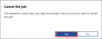 Potvrzení zrušení úlohy