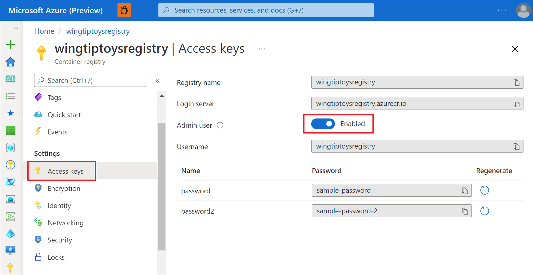Povolení uživatelského rozhraní správce na webu Azure Portal
