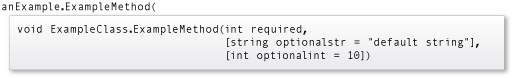 Snímek obrazovky zobrazující rychlé informace IntelliSense pro metodu ExampleMethod.