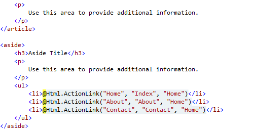 Nová šablona s využitím značek Razor a HTML5 Nová šablona s využitím značek Razor a HTML5