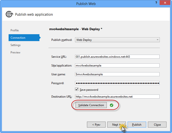 Ověřování připojení Ověřování připojení