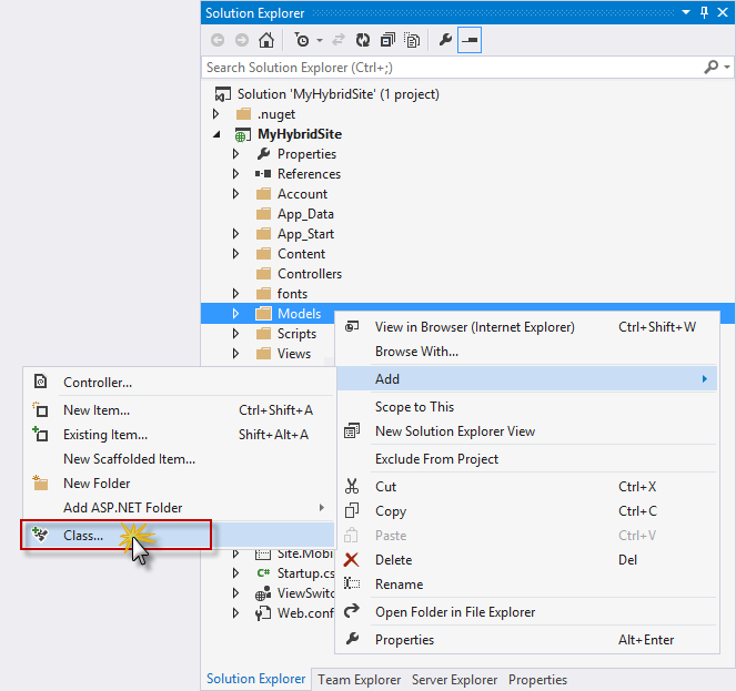 Přidání třídy modelu Person