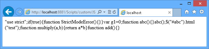 Seskupené soubory JavaScriptu Seskupené soubory JavaScriptu
