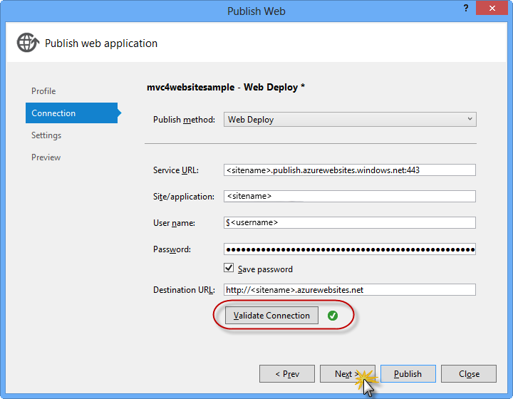 Ověřování připojení Ověřování připojení