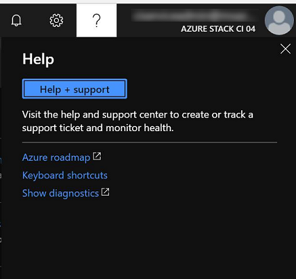 Přístup k nápovědě a podpoře na portálu pro správu služby Azure Stack Hub