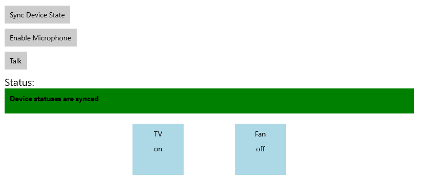 Sync device state