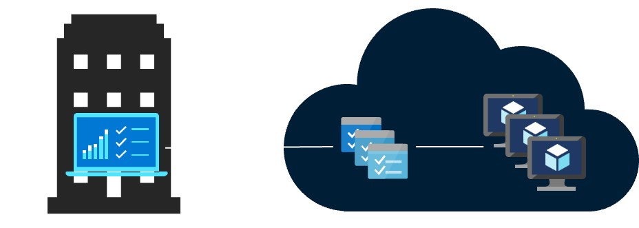 Diagram znázorňuje ukázkovou architekturu PROSTŘEDÍ HPC pro Azure Batch.