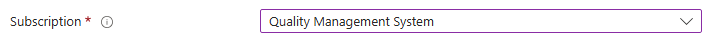 Screenshot Microsoftu. Common.SubscriptionSelector UI prvek.