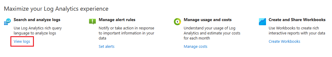 Snímek obrazovky znázorňující výběr možnosti Zobrazit protokoly