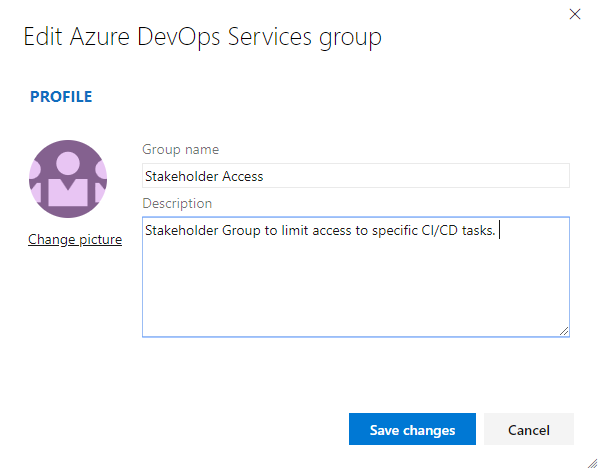 Upravit popis profilu dialogového okna skupiny, místní verze