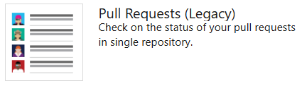 Screenshot of Pull request widget.