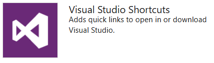 Snímek obrazovky s widgetem sady Visual Studio