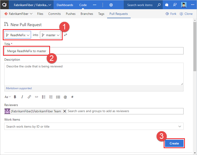 Vytvořit Pull Request na webovém portálu