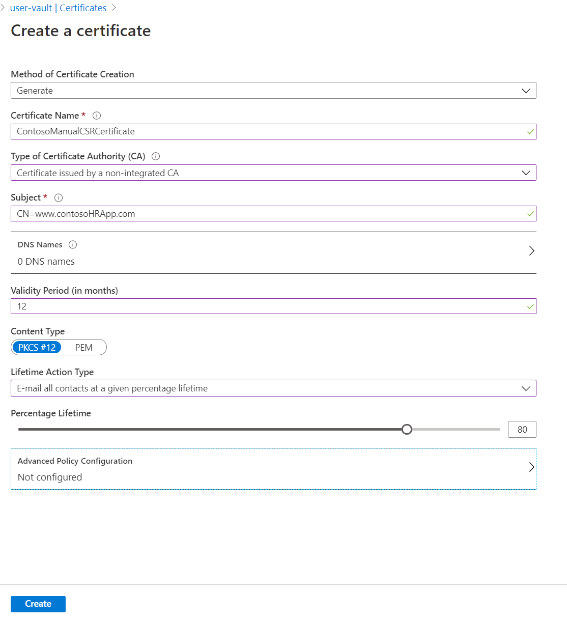 Snímek obrazovky s vlastnostmi certifikátu