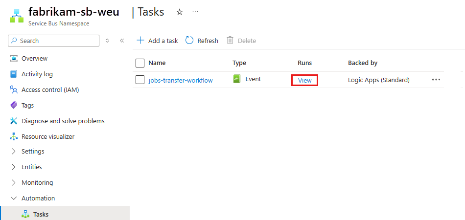 Screenshot showing the