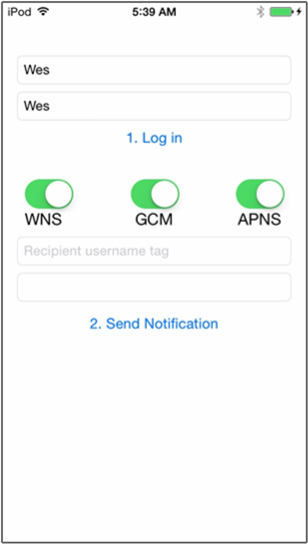 Testovací aplikace pro iOS