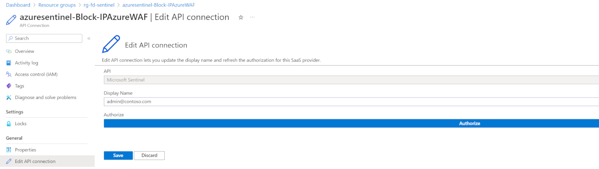 Screenshot showing the API authorization screen.