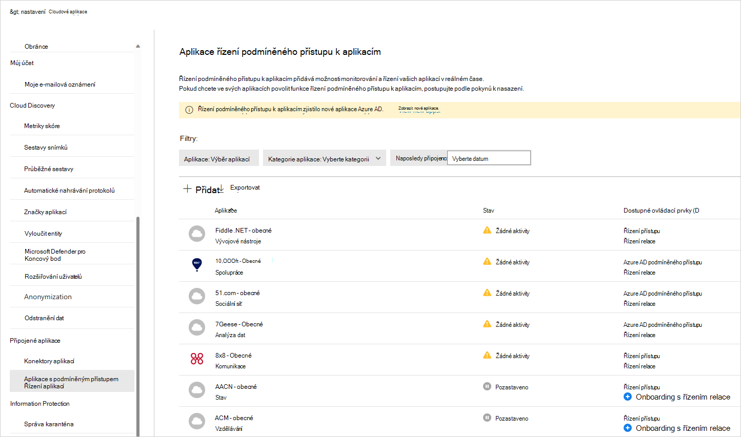 Conditional access app control apps.