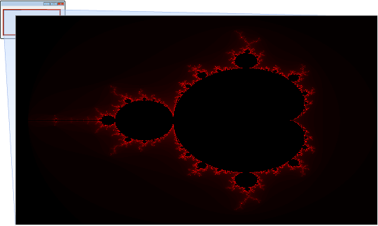 Aplikace Mandelbrot.