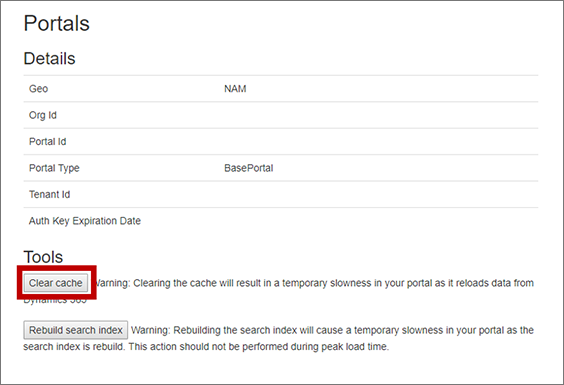 Vyberte tlačítko Vymazat mezipaměť Vyberte tlačítko Vymazat mezipaměť