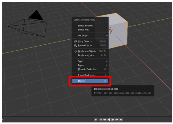 Delete command Delete command.