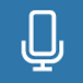 Graphic of the microphone icon that mutes the call