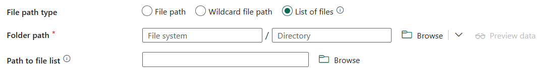 Screenshot showing path to file list.