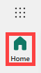 Snímek obrazovky s ikonou Domů