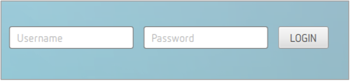 Screenshot showing the Teradici login window with username and password fields