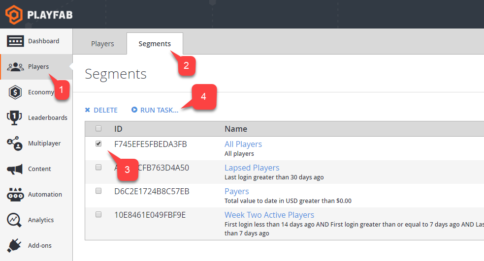 Game Manager - Players - Segments - All Players - Run Task