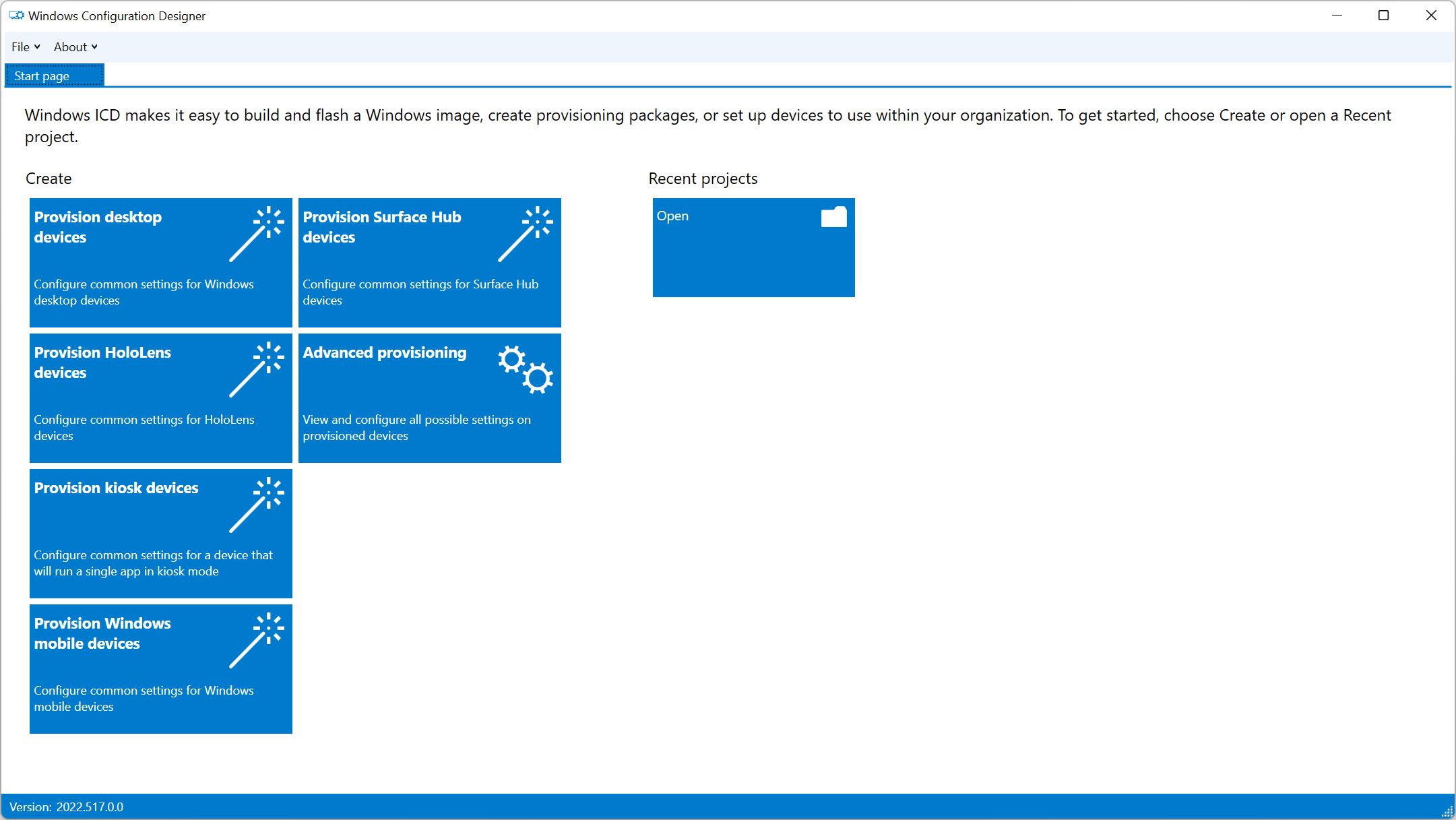 Stránka Nastavení zařízení ve Windows Configuration Designer