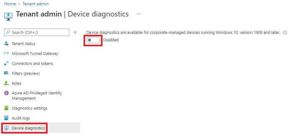 Shromažďování diagnostiky ze zařízení s Windows - Microsoft Intune |  Microsoft Learn