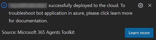 Screenshot shows the deployment confirmation dialog.